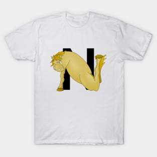 Pony Monogram Letter N T-Shirt